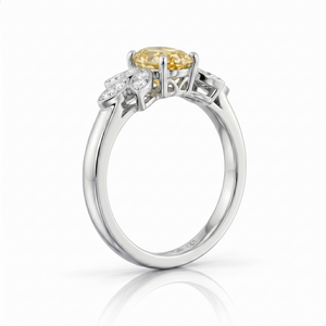 Fancy Yellow Diamond Ring Nature-Inspired design