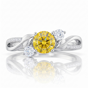 Fancy Yellow Diamond Nature-Inspired Ring