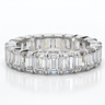 Baguette Diamond Claw Set Eternity Ring