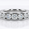 Eternity ring round brilliant cut channel set