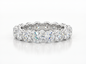 Eternity ring round diamonds classic claw