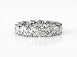 Round Diamond Eternity ring split claw