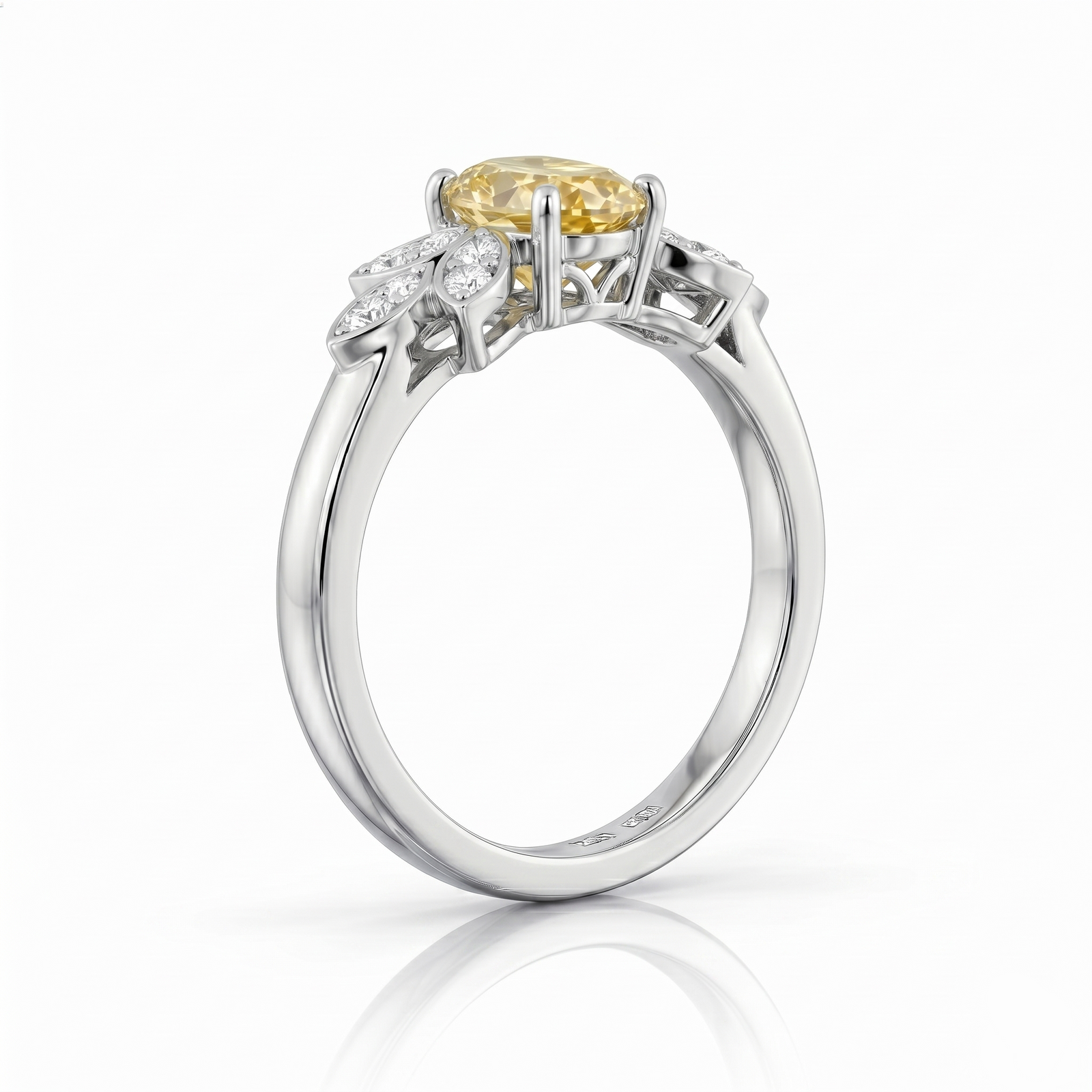 Fancy Yellow Diamond Ring Nature-Inspired design