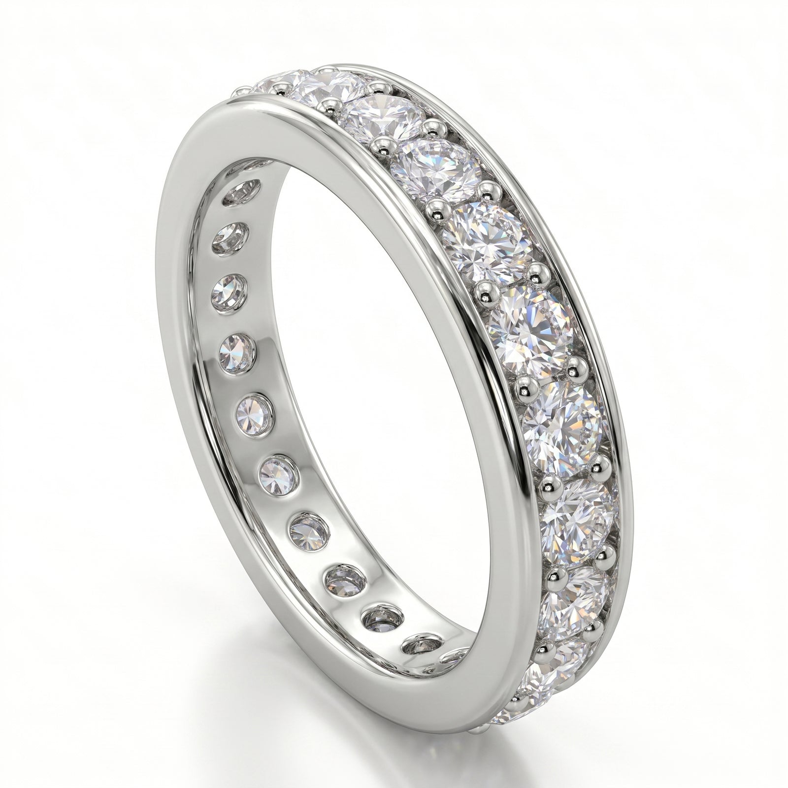 Grain Set Diamond Eternity Ring