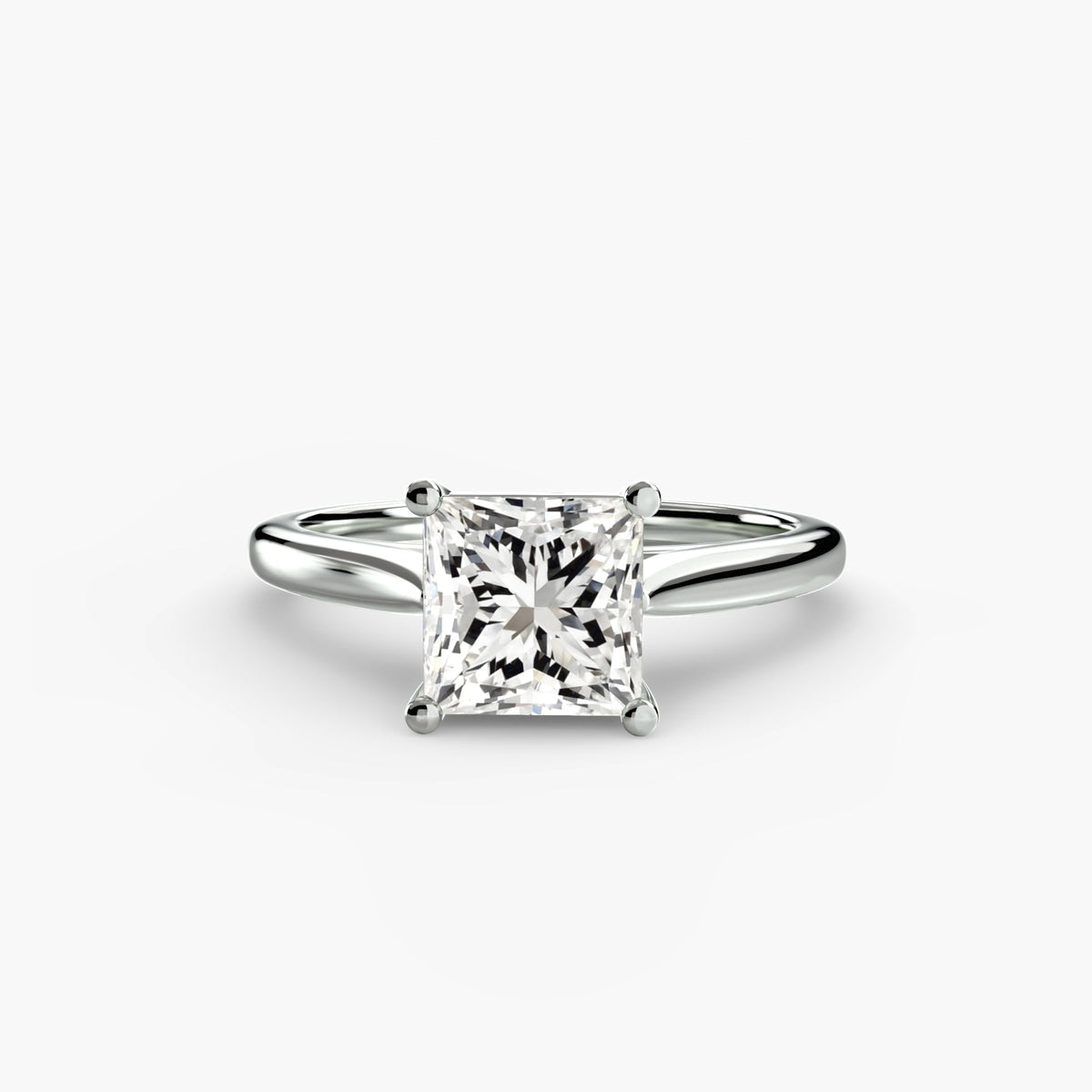 Completed diamond engagement ring, UK size S, from Hatton Garden Bespoke Jewellery