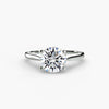 Solitaire ring 1 - classic engagement ring featuring a single stunning diamond set on a simple, elegant band