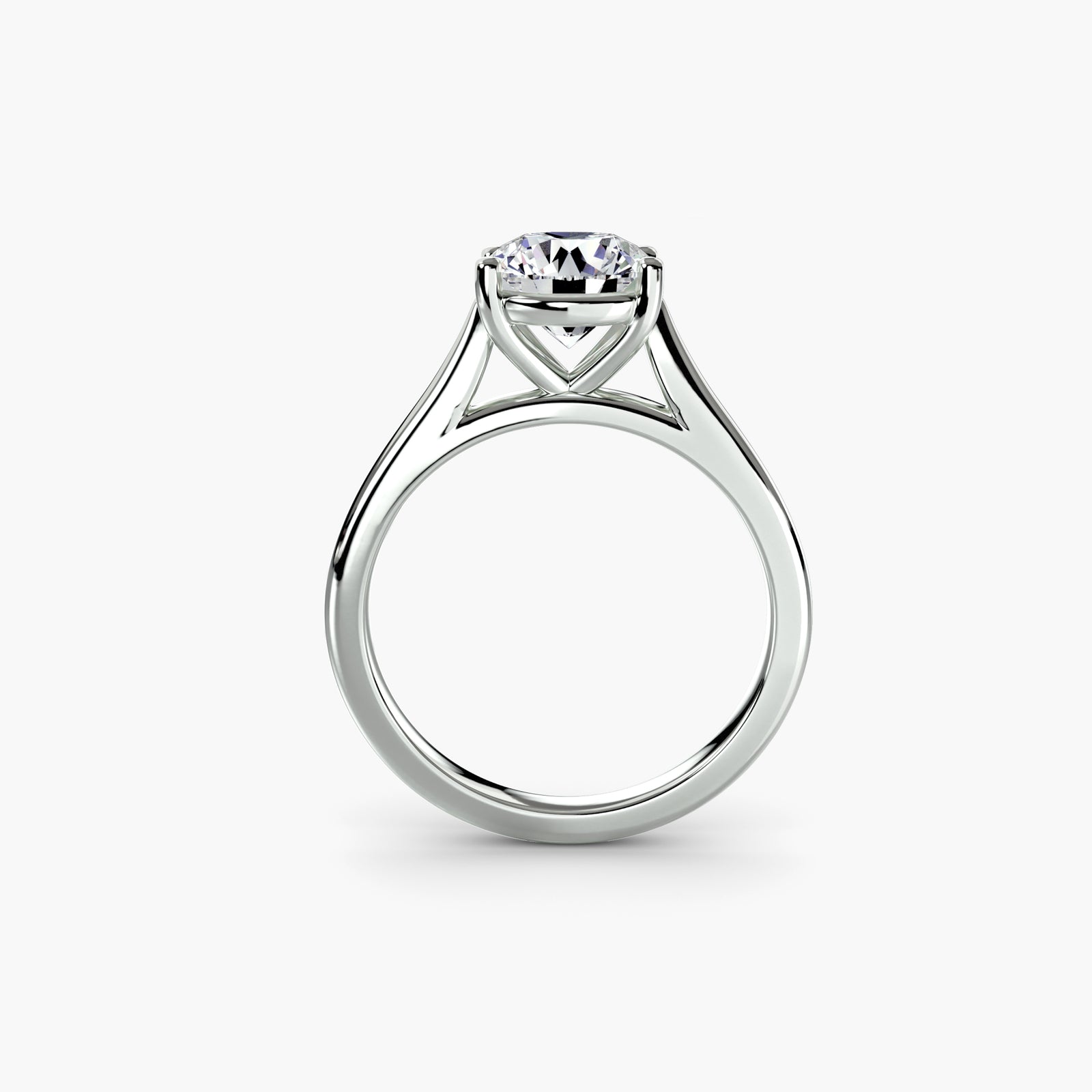 Solitaire ring 1 - classic engagement ring featuring a single stunning diamond set on a simple, elegant band