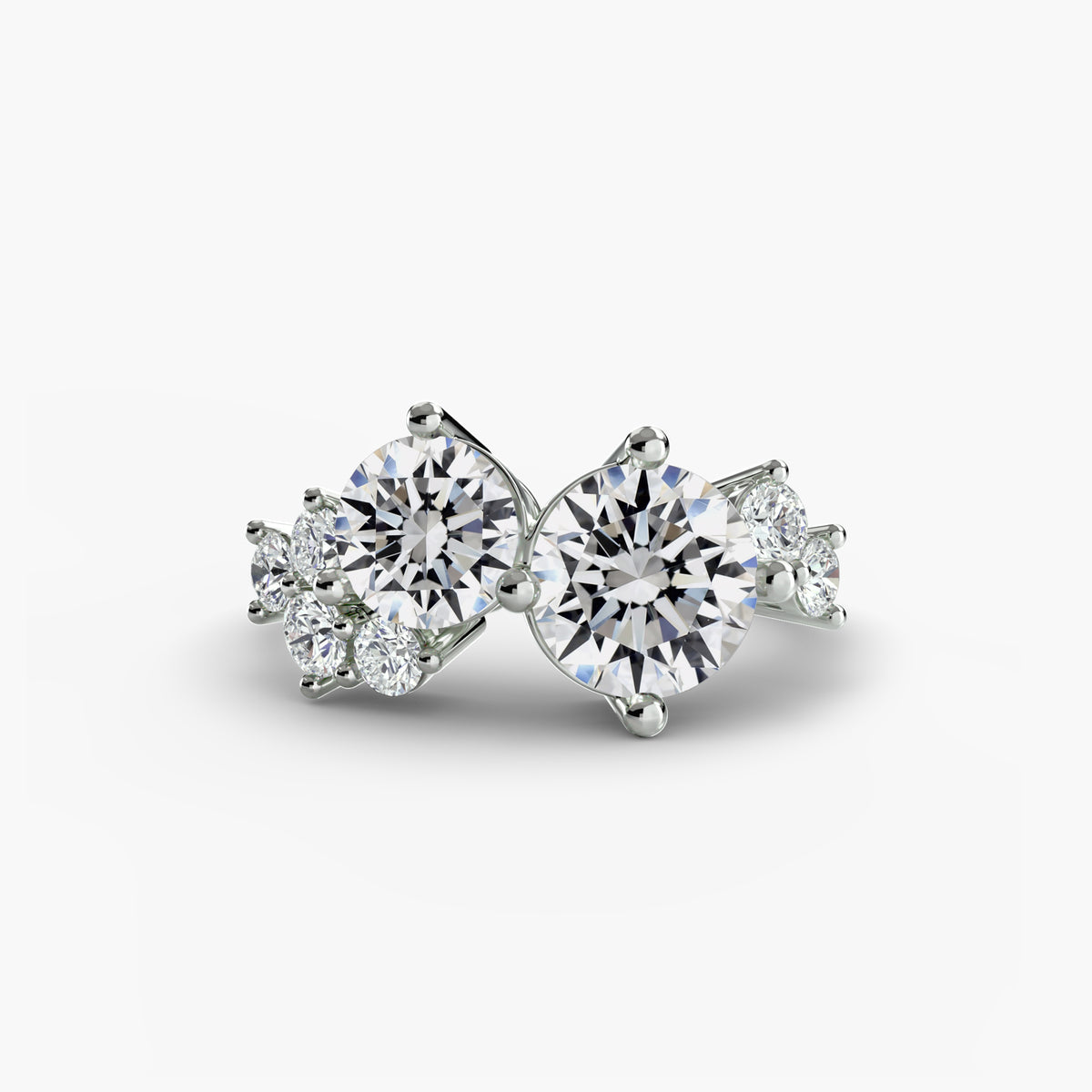 Eternal Embrace Ring - romantic design featuring intertwining bands with diamonds, symbolizing eternal love