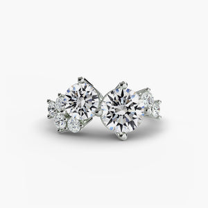Eternal Embrace Ring - romantic design featuring intertwining bands with diamonds, symbolizing eternal love