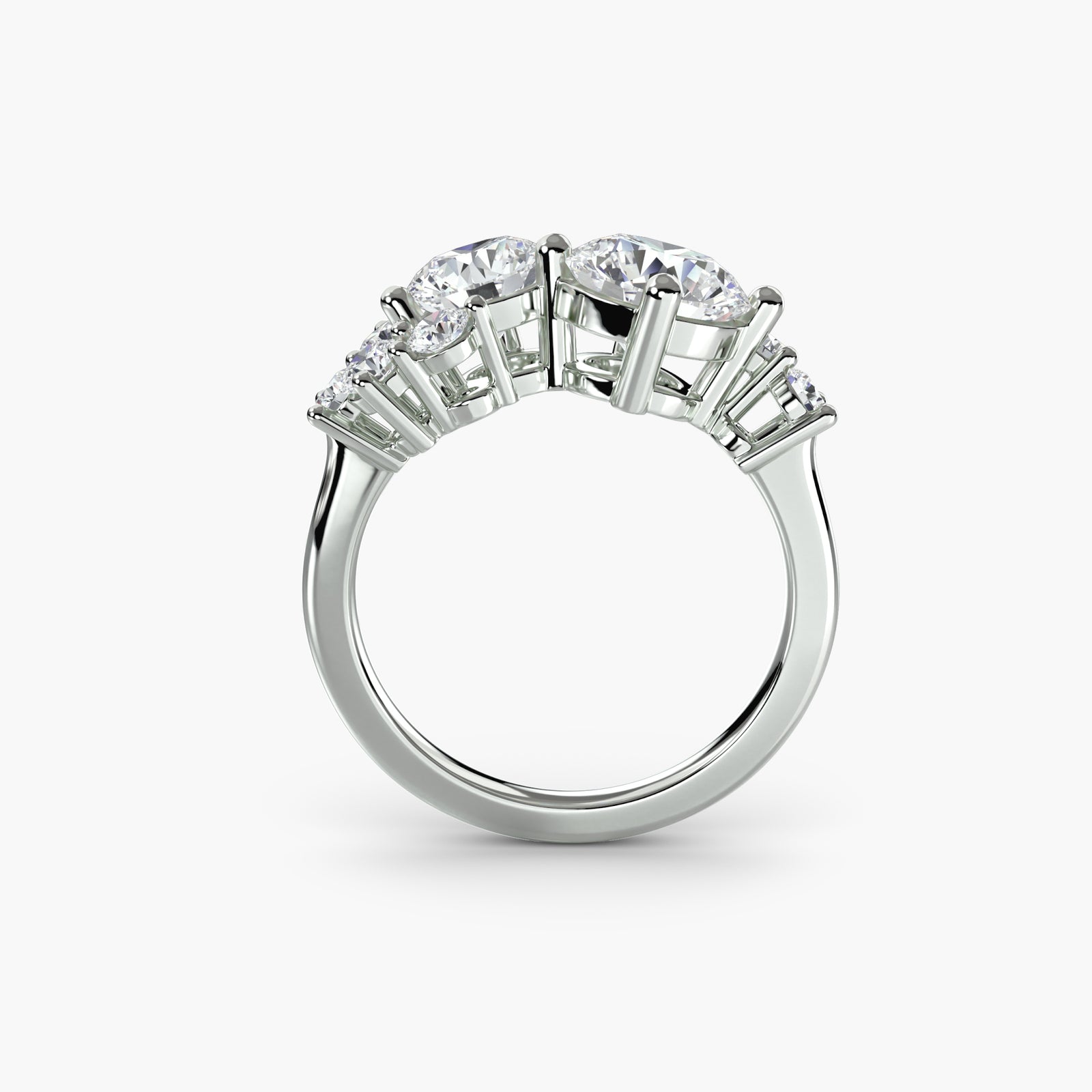 Eternal Embrace Ring - romantic design featuring intertwining bands with diamonds, symbolizing eternal love