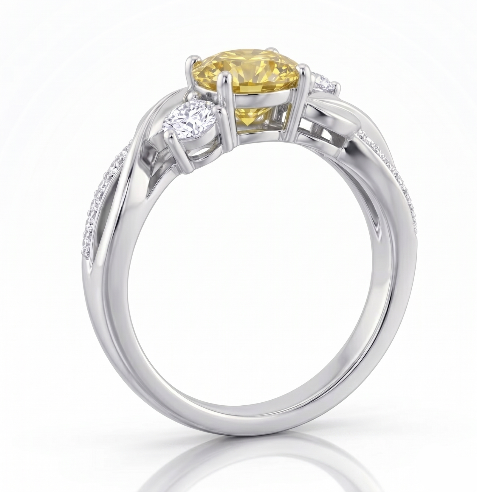 Fancy Yellow Diamond Nature-Inspired Ring