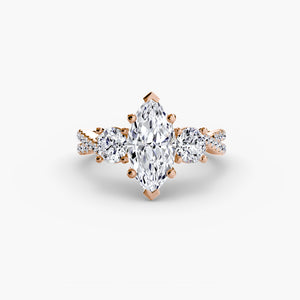 Three-Stone with Pavé Band 2