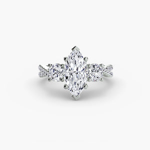 Three-Stone with Pavé Band 2