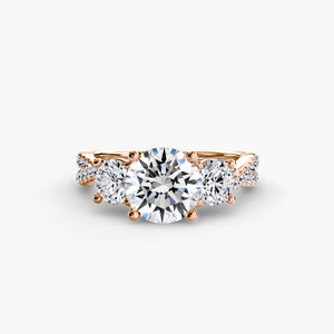 Three-Stone with Pavé Band 2