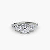 Three-Stone with Pavé Band 3