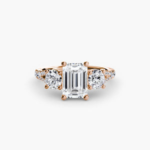 Three-Stone with Pavé Band 3