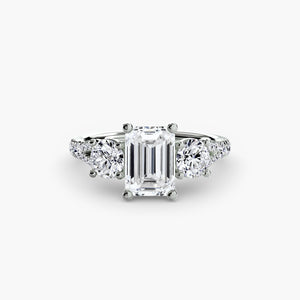 Three-Stone with Pavé Band 3