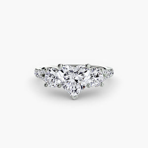 Three-Stone with Pavé Band 3