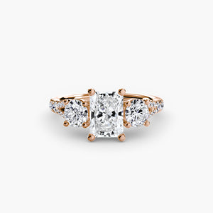 Three-Stone with Pavé Band 3