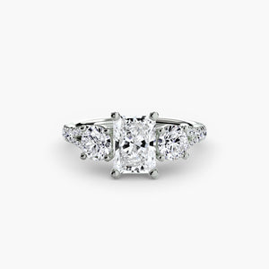 Three-Stone with Pavé Band 3