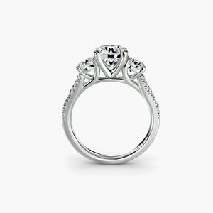 Three-Stone with Pavé Band 3