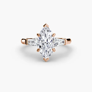 Three-Stone Ring (Baguette Side Stones)