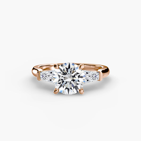 Three-Stone Ring (Baguette Side Stones)