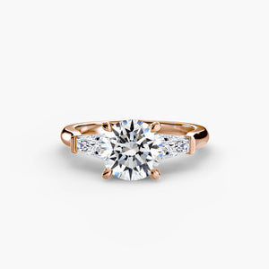 Three-Stone Ring (Baguette Side Stones)
