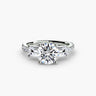 Three-Stone Ring with Pavé Band 4