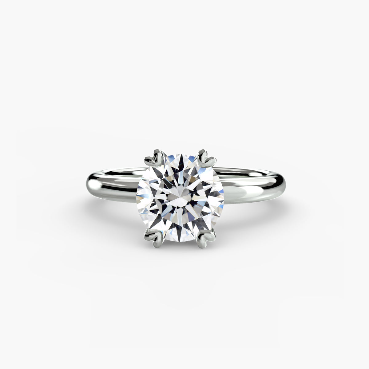 Solitaire ring 2 - classic engagement ring featuring a single diamond set on a simple, elegant band for timeless beauty