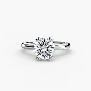 Solitaire ring 2 - classic engagement ring featuring a single diamond set on a simple, elegant band for timeless beauty