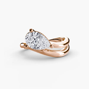 The Pear Wave Ring