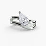Pear Diamond Solitaire (UK Size Q½)