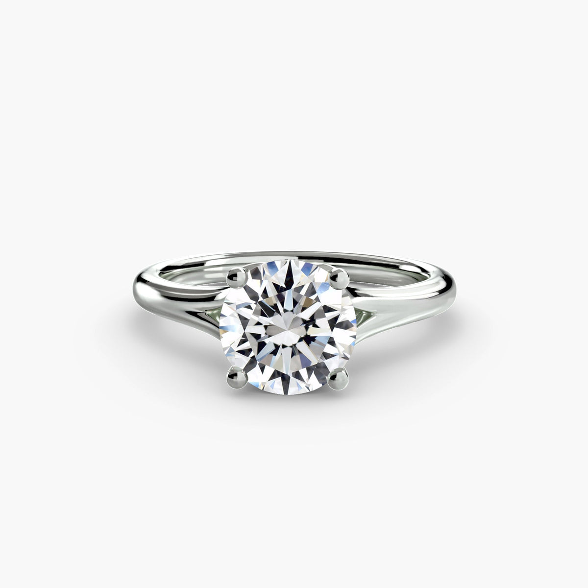 Completed diamond engagement ring, UK size E½, from Hatton Garden Bespoke Jewellery