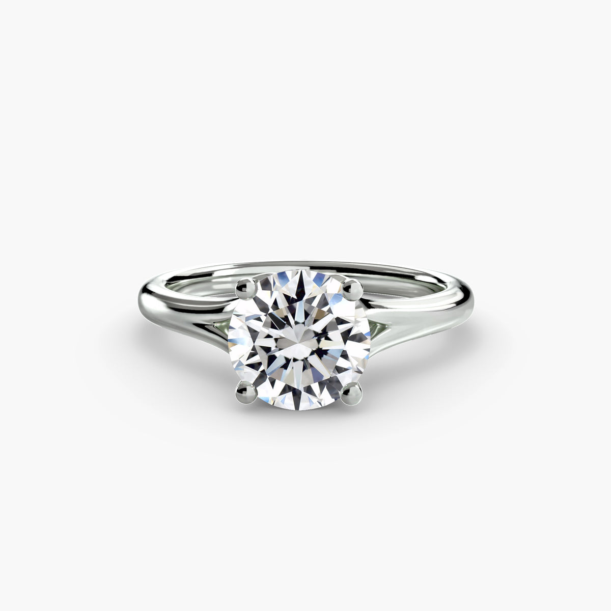 Solitaire ring 4 - timeless engagement ring featuring a single stunning diamond set on a simple, elegant band