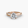 Round Diamond Solitaire, Split Shank (UK Size E)