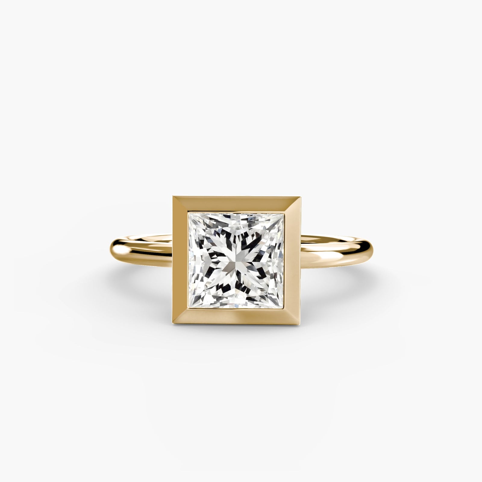 Bezel Set Engagement Rings