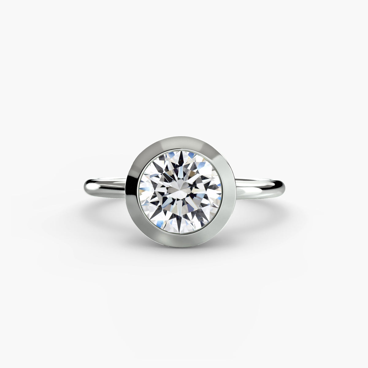 Completed diamond engagement ring, UK size F½, from Hatton Garden Bespoke Jewellery