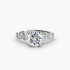 The Graduated Accent Ring - sophisticated design featuring a central diamond with graduated accent diamonds for added elegance