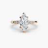 Solitaire with Shoulder Accents