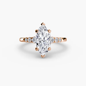 Solitaire with Shoulder Accents