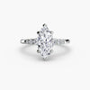 Solitaire with Shoulder Accents