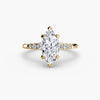 Solitaire with Shoulder Accents