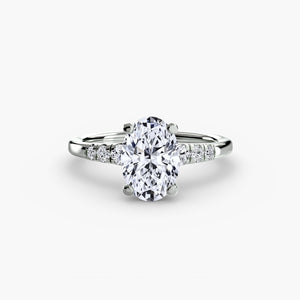 Solitaire with Shoulder Accents
