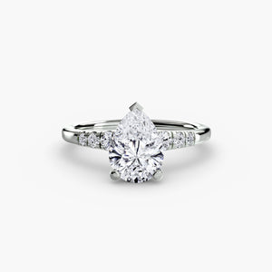 Solitaire with Shoulder Accents