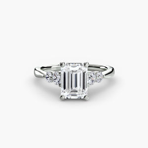 Solitaire with Shoulder Accents 2