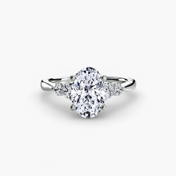 Solitaire with Shoulder Accents 2
