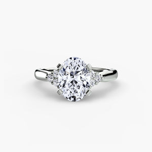 Solitaire with Cluster Shoulders 2