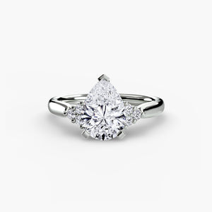 Solitaire with Cluster Shoulders 2