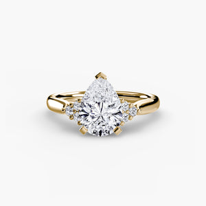 Solitaire with Cluster Shoulders 2